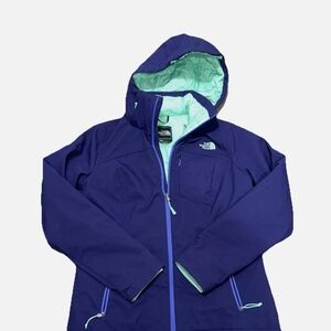 The North Face Purple Shell Jacket with Mint Lining